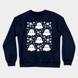 Cute Ghost Pattern Crewneck Sweatshirt